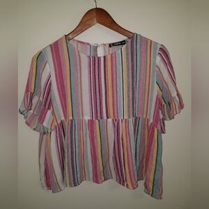 Shein Multicolor Striped Women's Top